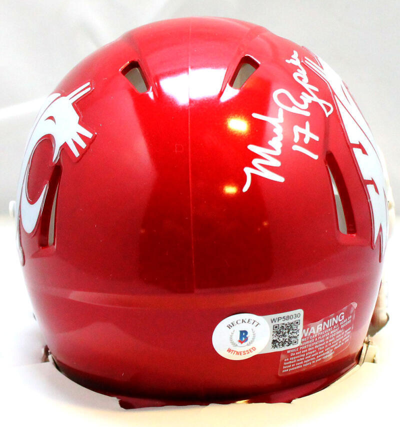 Mark Rypien Autographed Washington State Mini Helmet w/ Insc-Beckett W Hologram