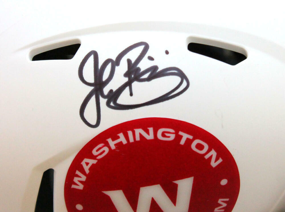 John Riggins Signed Washington Lunar Speed Mini Helmet- BA W Hologram *Black