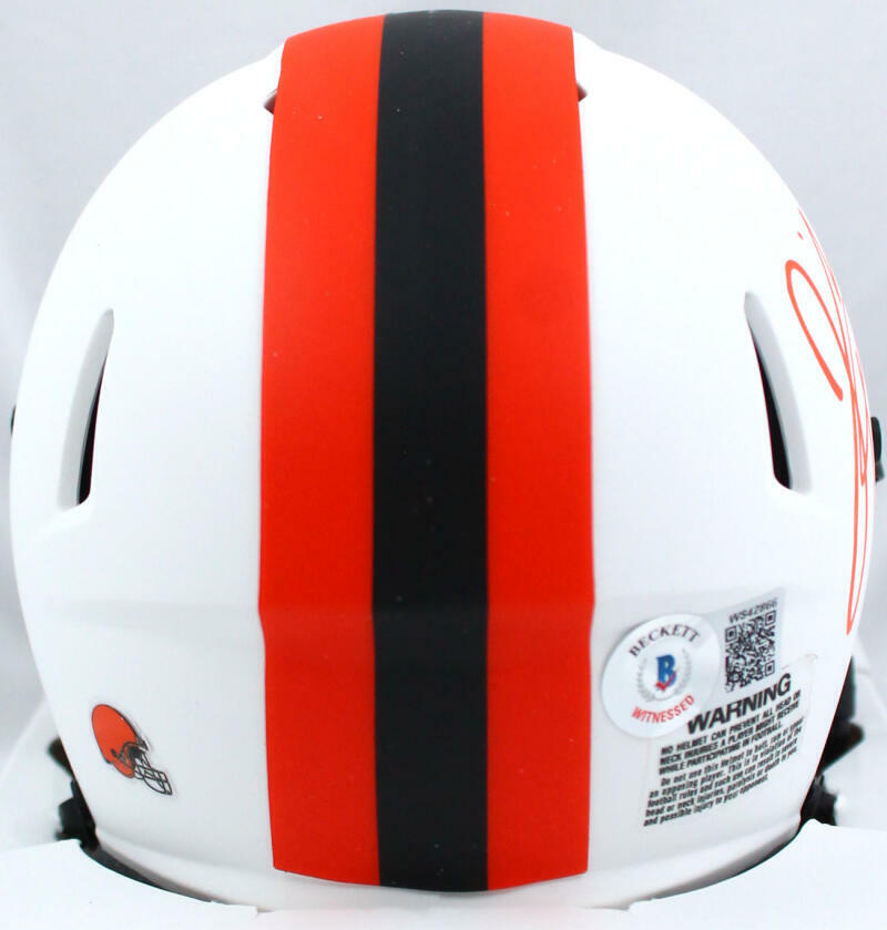 Jeremiah Owusu-Koramoah Signed Cleveland Browns Lunar Speed Mini-Beckett W Holo