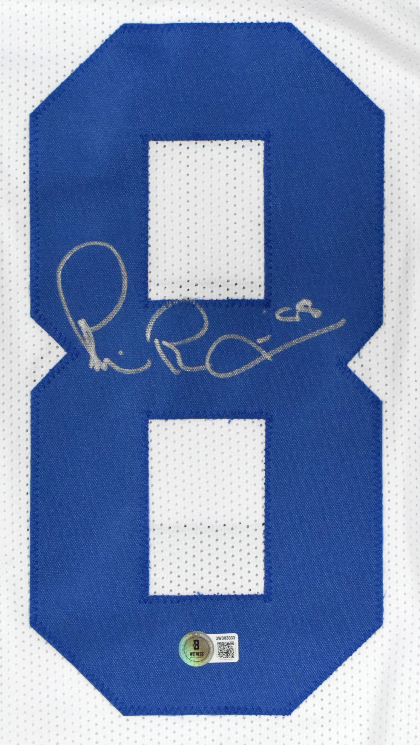 Michael Irvin Autographed White Pro Style Jersey-Beckett W Hologram *Silver