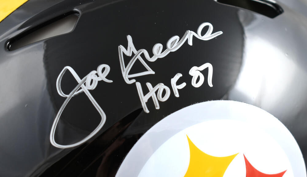 Joe Greene Autographed Steelers Speed Authentic F/S Helmet w/ HOF-Beckett W Holo