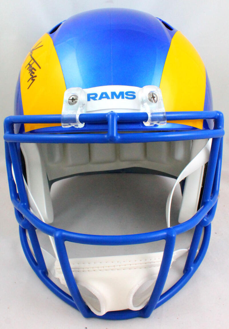 Eric Dickerson Autographed F/S LA Rams 2020 Speed Helmet With HOF-Beckett W Holo