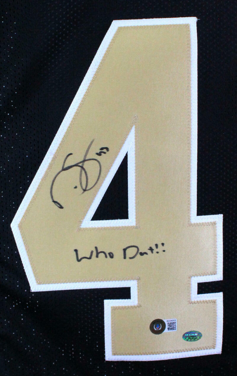 Darren Sproles Signed Autographed Black Pro Style Jersey w/Who Dat-Beckett Holo