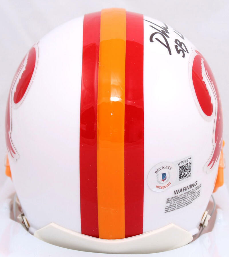 Devin White Autographed TB Bucs 76-96 Mini Helmet w/SB Champs-Beckett W Holo*BLK
