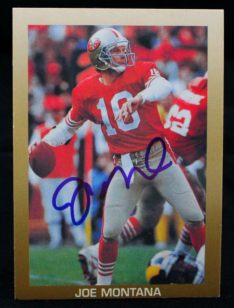 1990 All Stars Superstars #N/A Joe Montana San Francisco 49ers Auto Beckett Witness