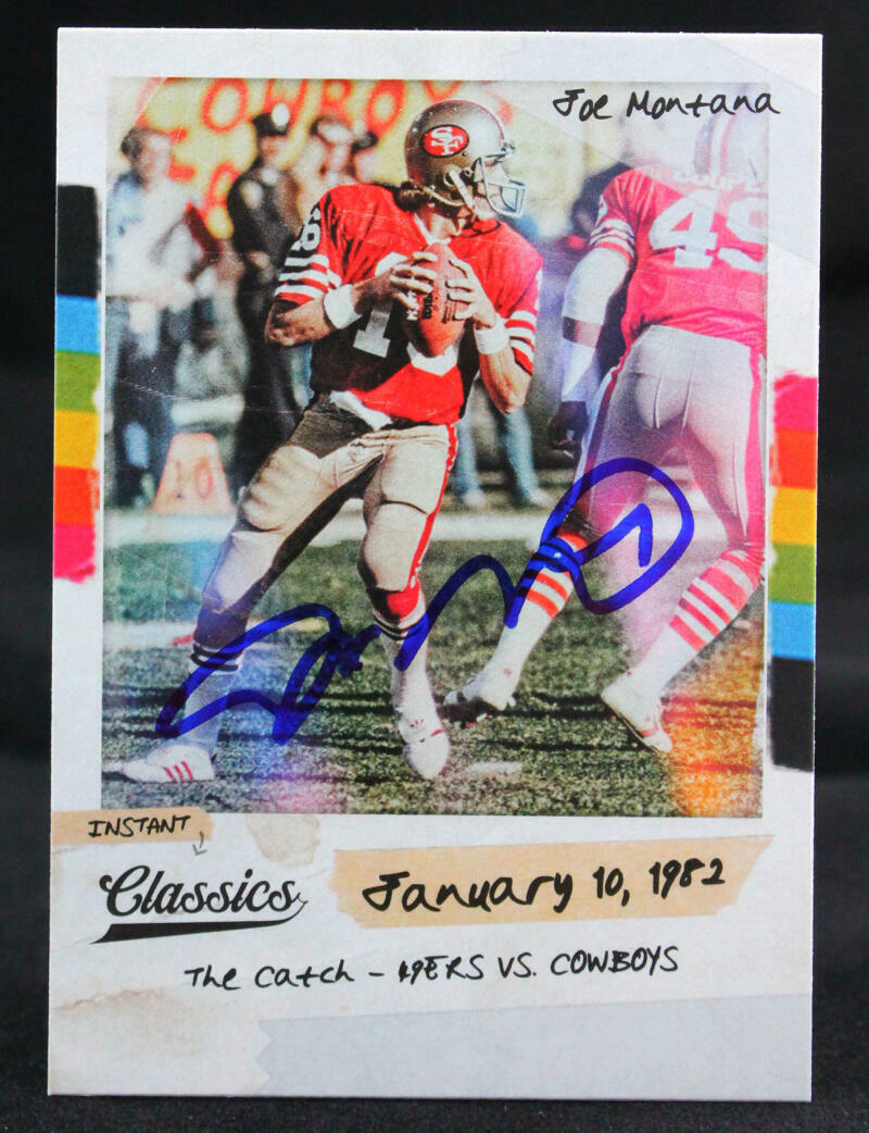 2018 Panini Classics #7 Joe Montana SF 49ers Auto Beckett Witness
