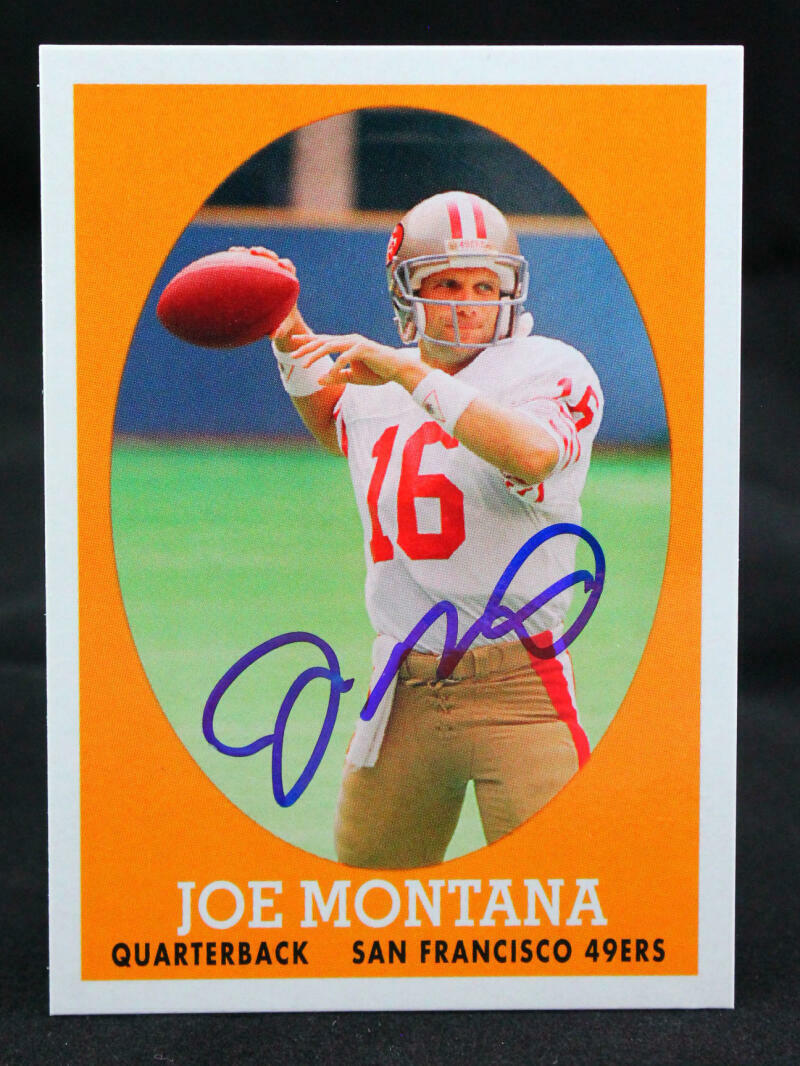 2007 Topps #16 Joe Montana San Francisco 49ers Autograph Beckett Witness