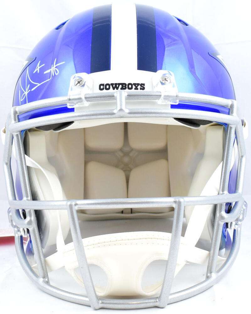 Dak Prescott Signed Dallas Cowboys F/S Flash Speed Authentic Helmet-BAW Hologram