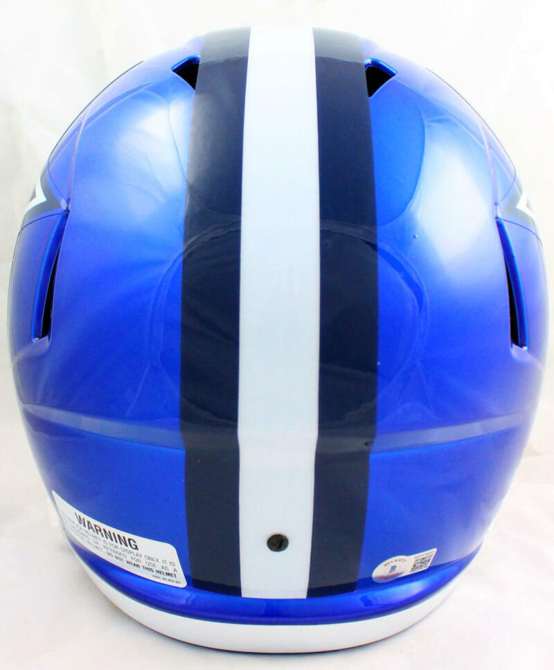 Dak Prescott Signed Dallas Cowboys F/S Flash Speed Helmet-BAW Hologram *White