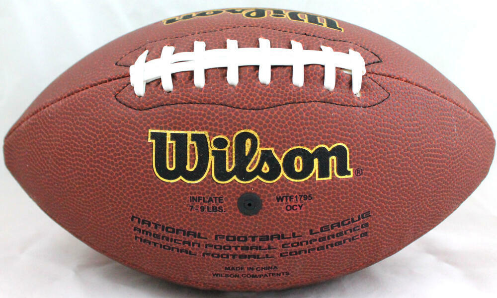 Denzel Ward Autographed Cleveland Browns SuperGrip Football w/Insc.-BAW Hologram