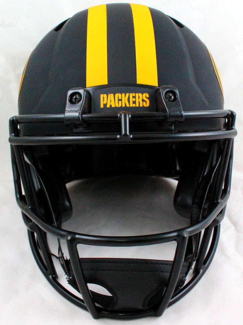 Davante Adams Autographed GB Packers F/S Eclipse Speed Authentic Helmet-BAW Holo