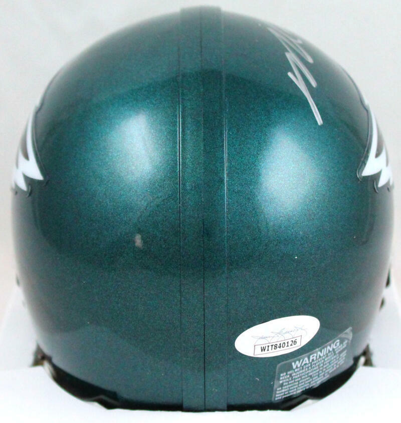 Michael Vick Autographed Philadelphia Eagles Mini Helmet-JSA W *Silver