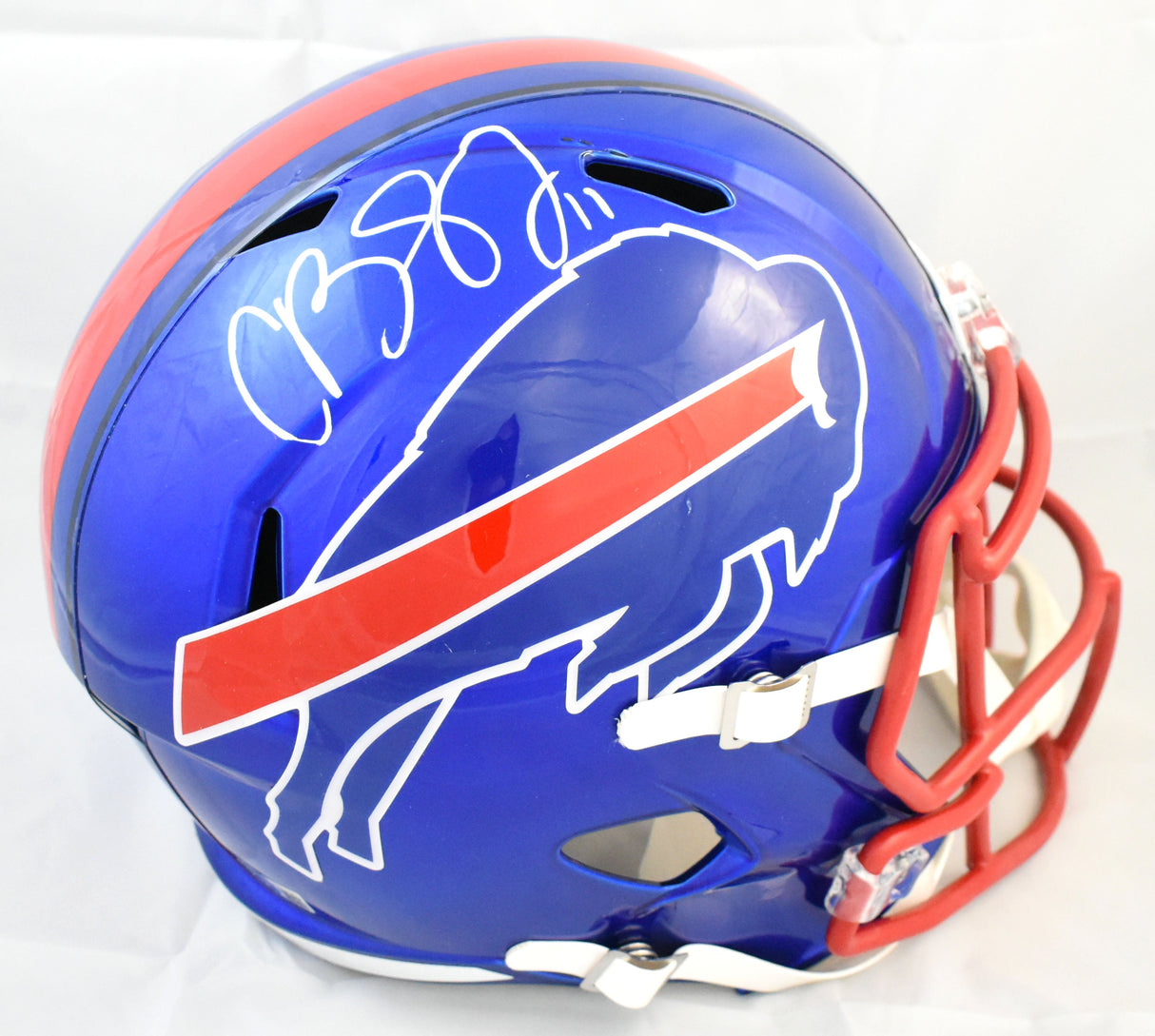 Cole Beasley Autographed Buffalo Bills F/S Flash Speed Helmet - Beckett W Holo