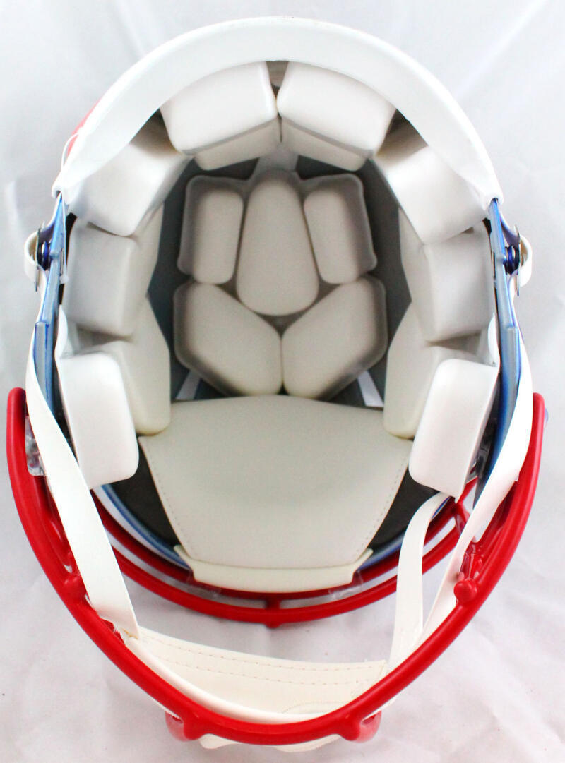 Cole Beasley Signed Bills F/S Flash Speed Authentic Helmet w/Insc.-BeckettW Holo