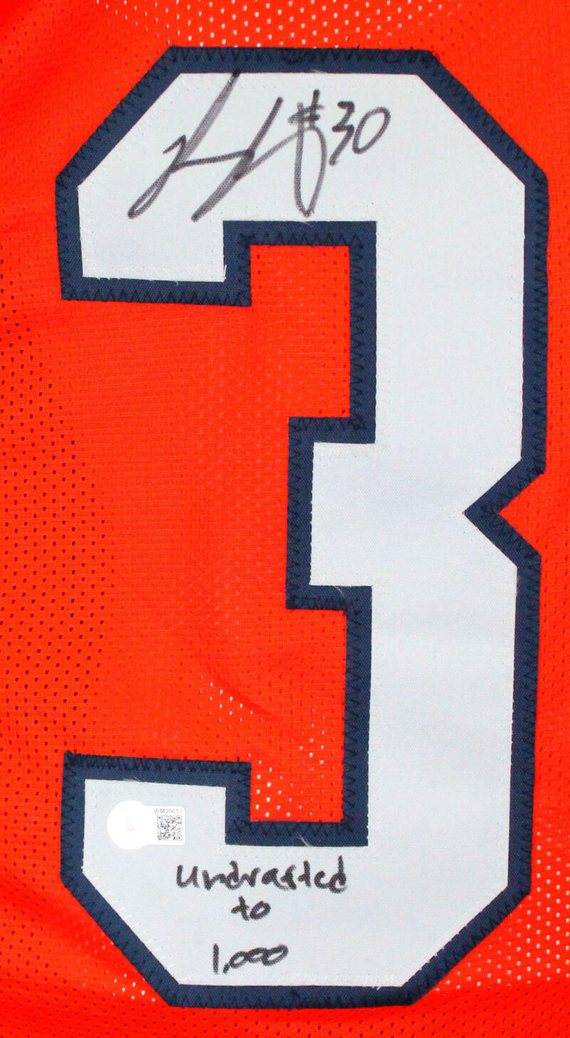 Phillip Lindsay Autographed Color Rush Pro Style Jersey w/Insc.-Beckett W Holo