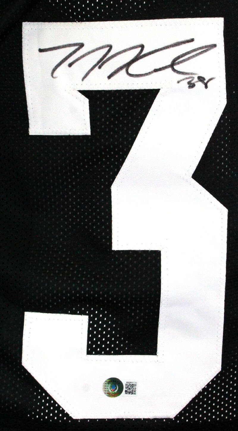 TJ Hockenson Autographed Black College Style Jersey *3- Beckett W Hologram