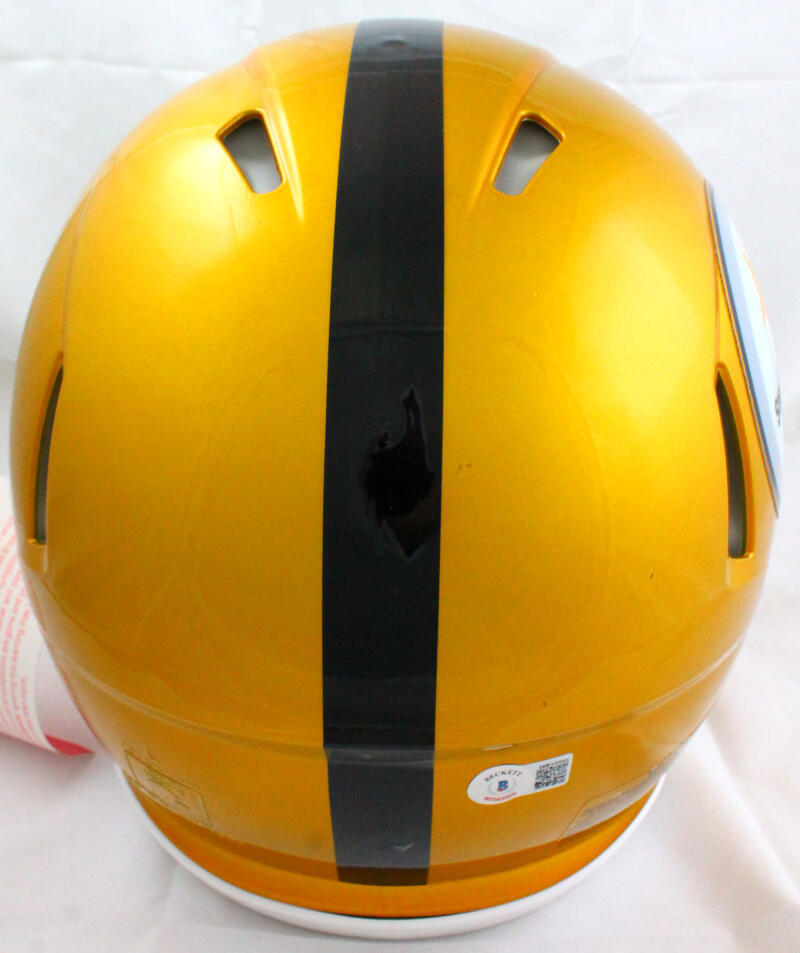 Chase Claypool Signed Steelers F/S Flash Speed Authentic Helmet-Beckett W Holo