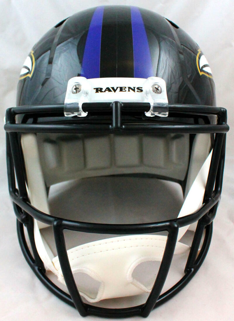 Derrick Mason Signed Baltimore Ravens F/S Speed Helmet- Beckett W Hologram