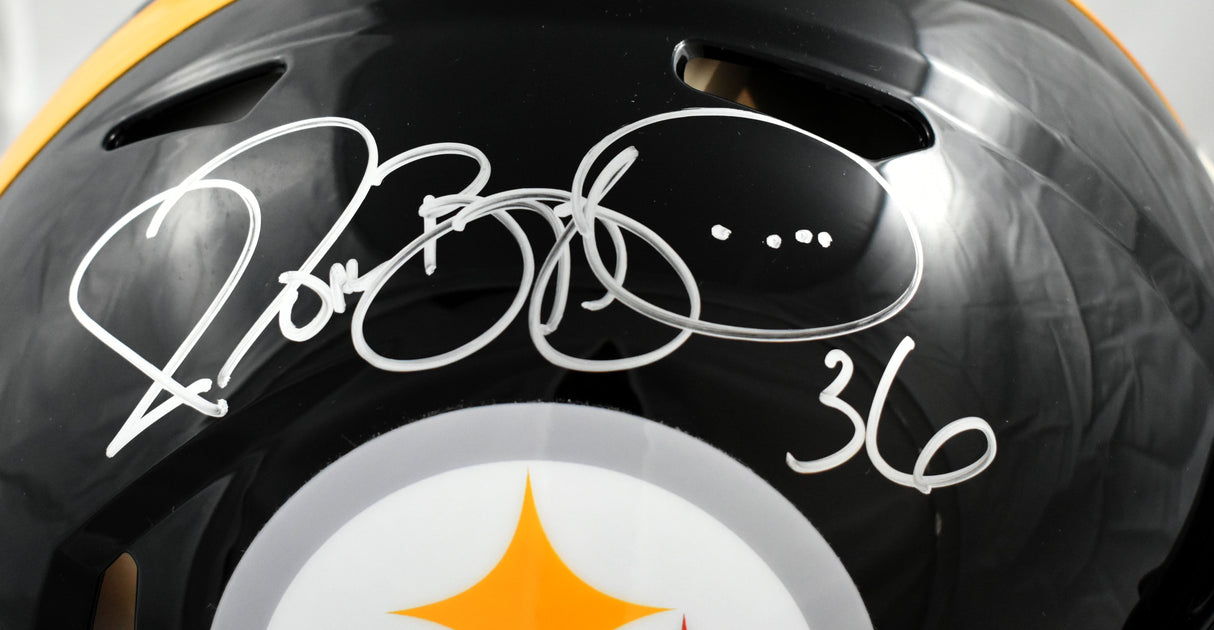 Jerome Bettis Autographed Steelers F/S Speed Authentic Helmet- Beckett W *Silver