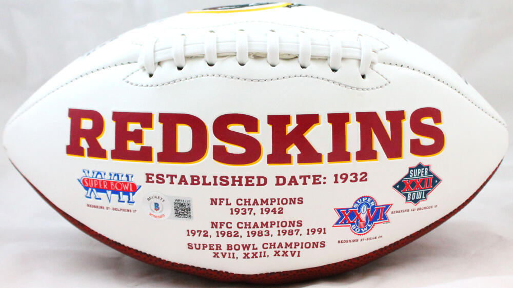 Doug Williams Autographed Washington Logo Football w/SB MVP-Beckett W Hologram