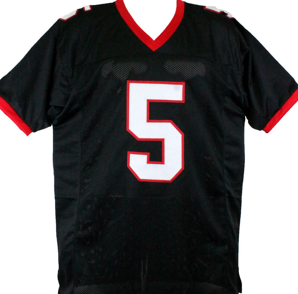 Garrison Hearst Autographed Black College Style Jersey w/All American-Prova