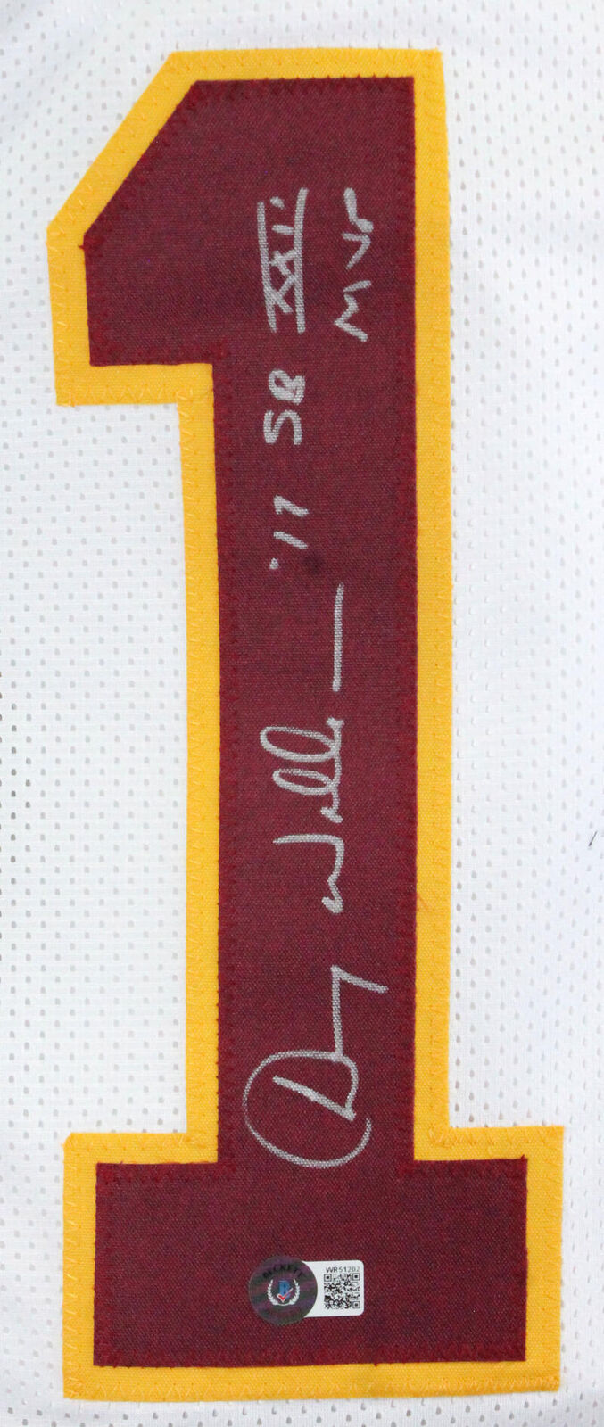 Doug Williams Autographed White Pro Style Jersey w/SB MVP-Beckett W Hologram