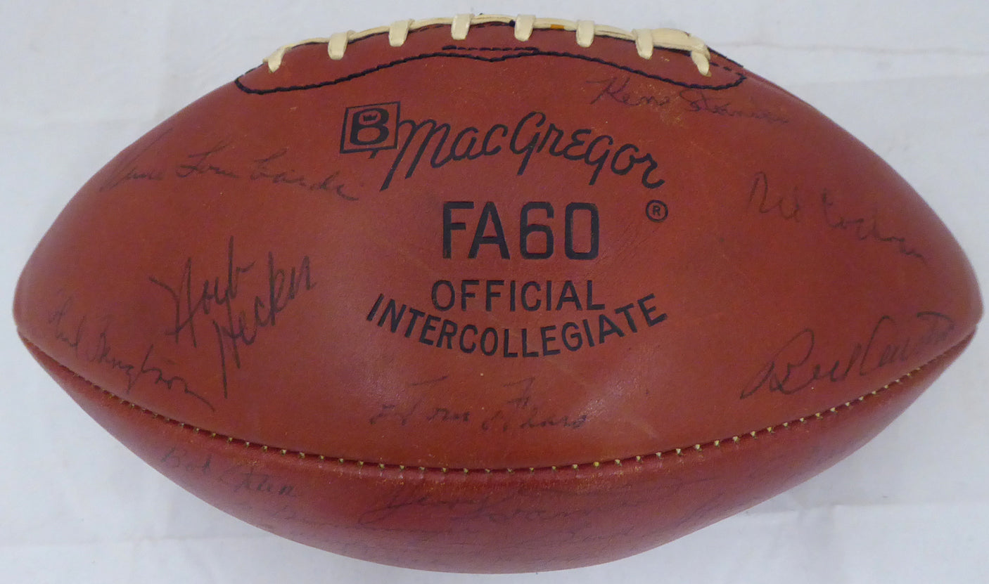 1963 Green Bay Packers Autographed Football With 48 Signatures Including Vince Lombardi & Bart Starr Beckett BAS #A52079