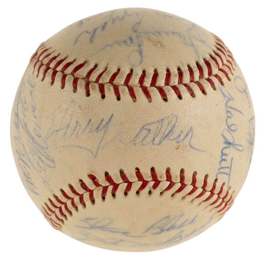 Roberto Clemente Signed 1966 Pirates Team Signed NL Baseball PSA/DNA LOA