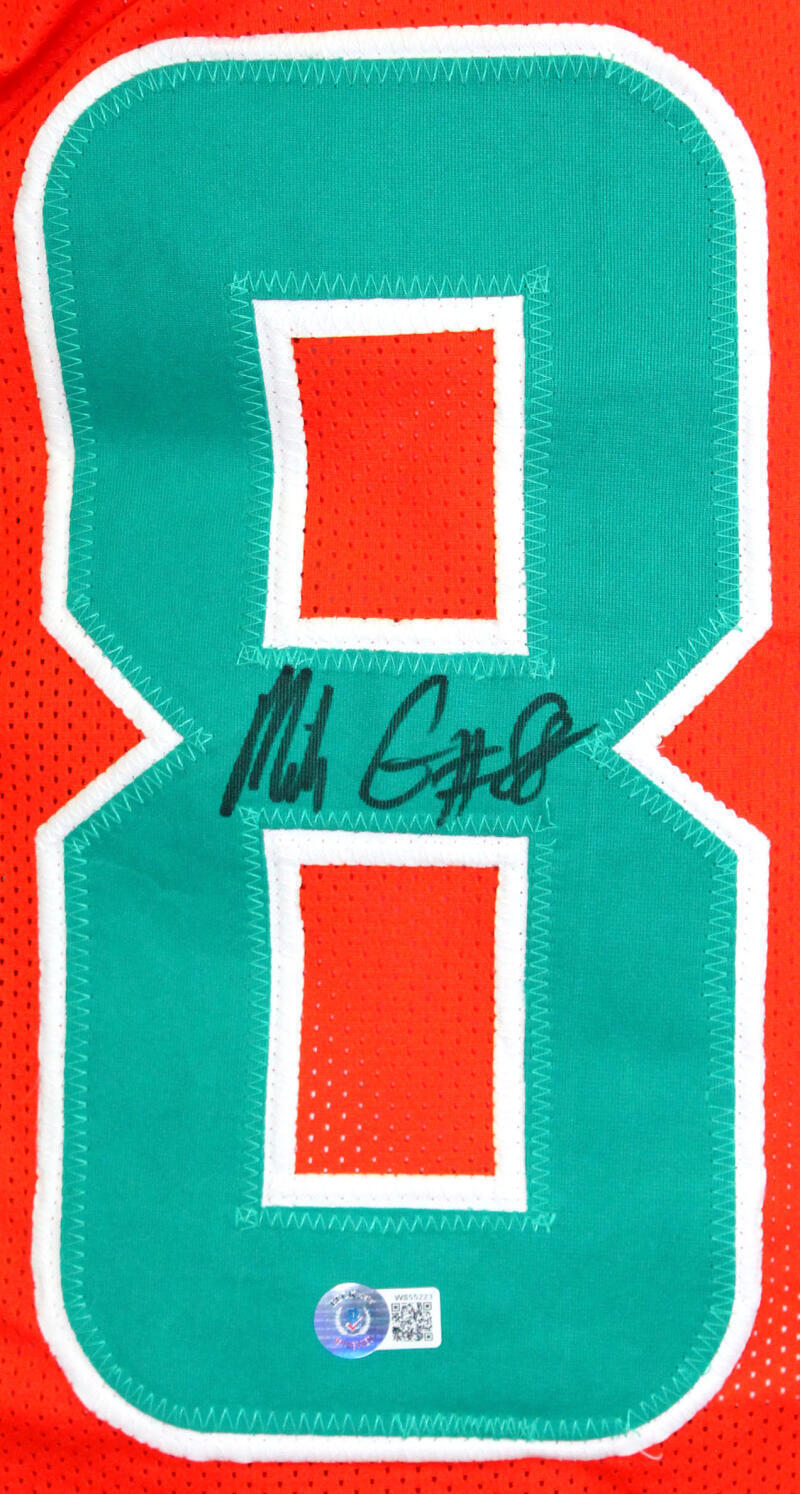 Mike Gesicki Autographed Orange Pro Style Jersey-Beckett W Hologram *Black