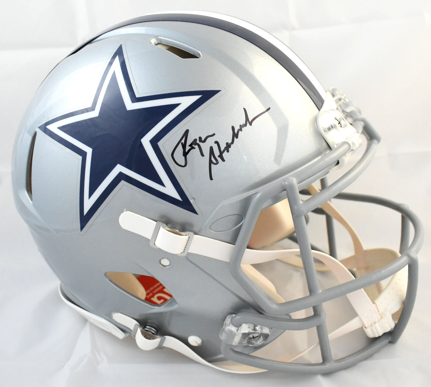 Roger Staubach Signed Dallas Cowboys F/S Speed Authentic Helmet - Beckett W Holo
