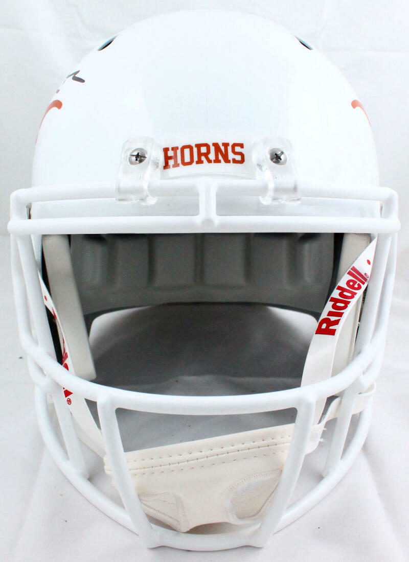 Joseph Ossai Autographed Texas Longhorns F/S Speed Helmet-Beckett W Hologram