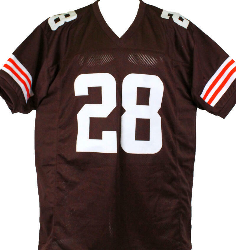 Jeremiah Owusu-Koramoah Autographed Brown Pro Style Jersey w/Insc *8-BAW Holo