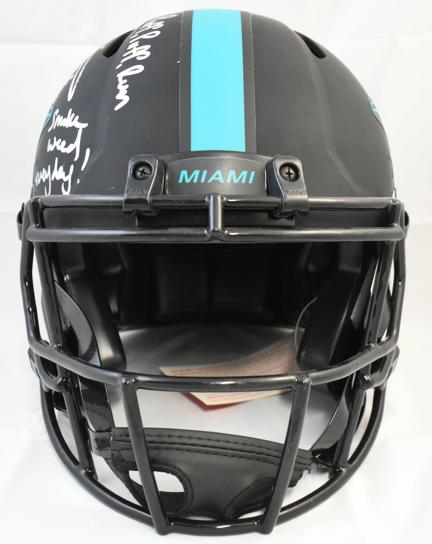 Ricky Williams Signed Dolphins F/S Eclipse Speed Auth Helmet 3 Insc. - Beckett W