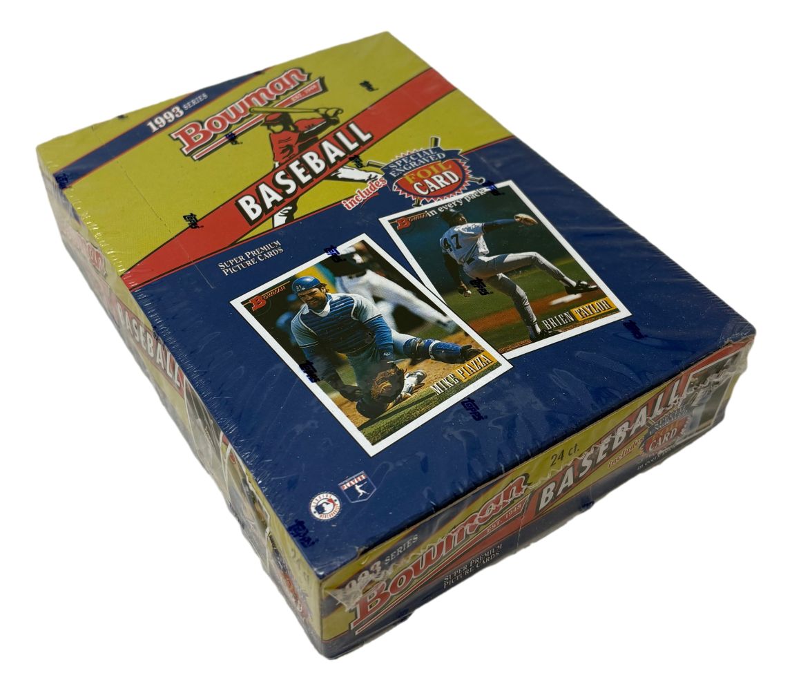 FACTORY SEALED 1993 Bowman Baseball Hobby Box Derek Jeter Rookie Year