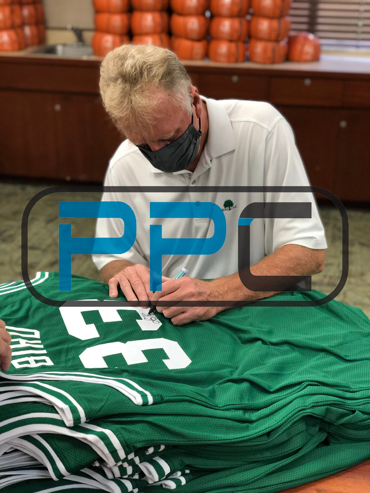Larry Bird Authentic Signed Green Pro Style Jersey Autographed BAS