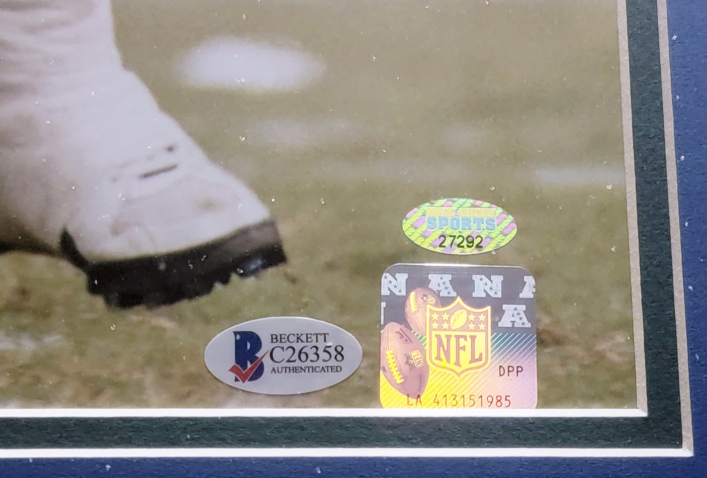 Cortez Kennedy Autographed Framed 16x20 Photo Seattle Seahawks Beckett BAS & MCS Holo #C26358