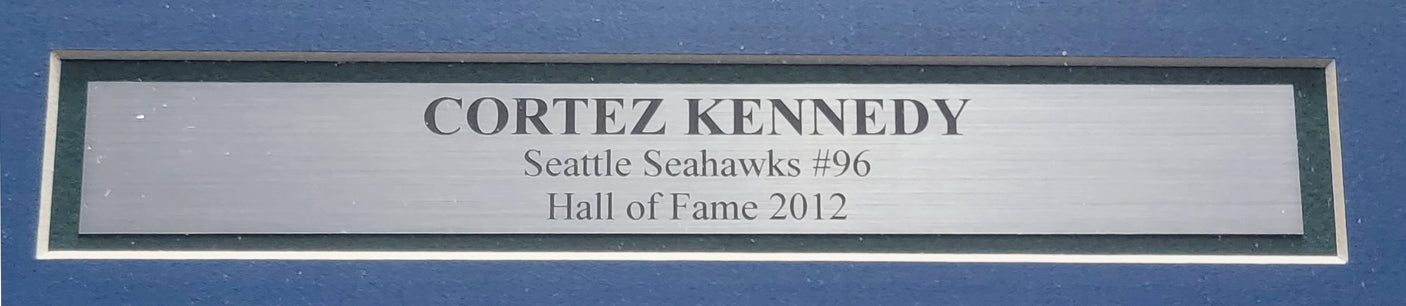 Cortez Kennedy Autographed Framed 16x20 Photo Seattle Seahawks Beckett BAS & MCS Holo #C26358