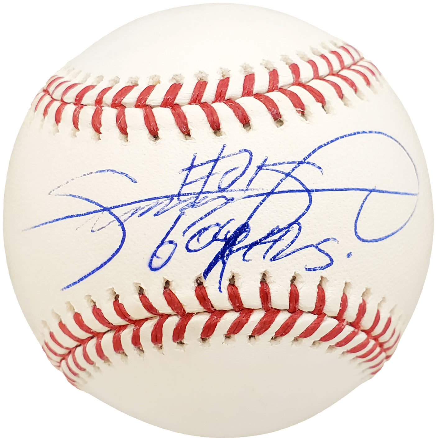 Sammy Sosa Autographed Official MLB Baseball Chicago Cubs "609 HRs" Beckett BAS #N64381