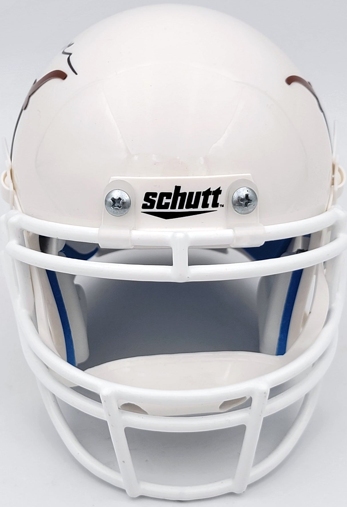 Quinn Ewers Autographed Texas Longhorns White Schutt Mini Helmet Beckett BAS QR Stock #201715