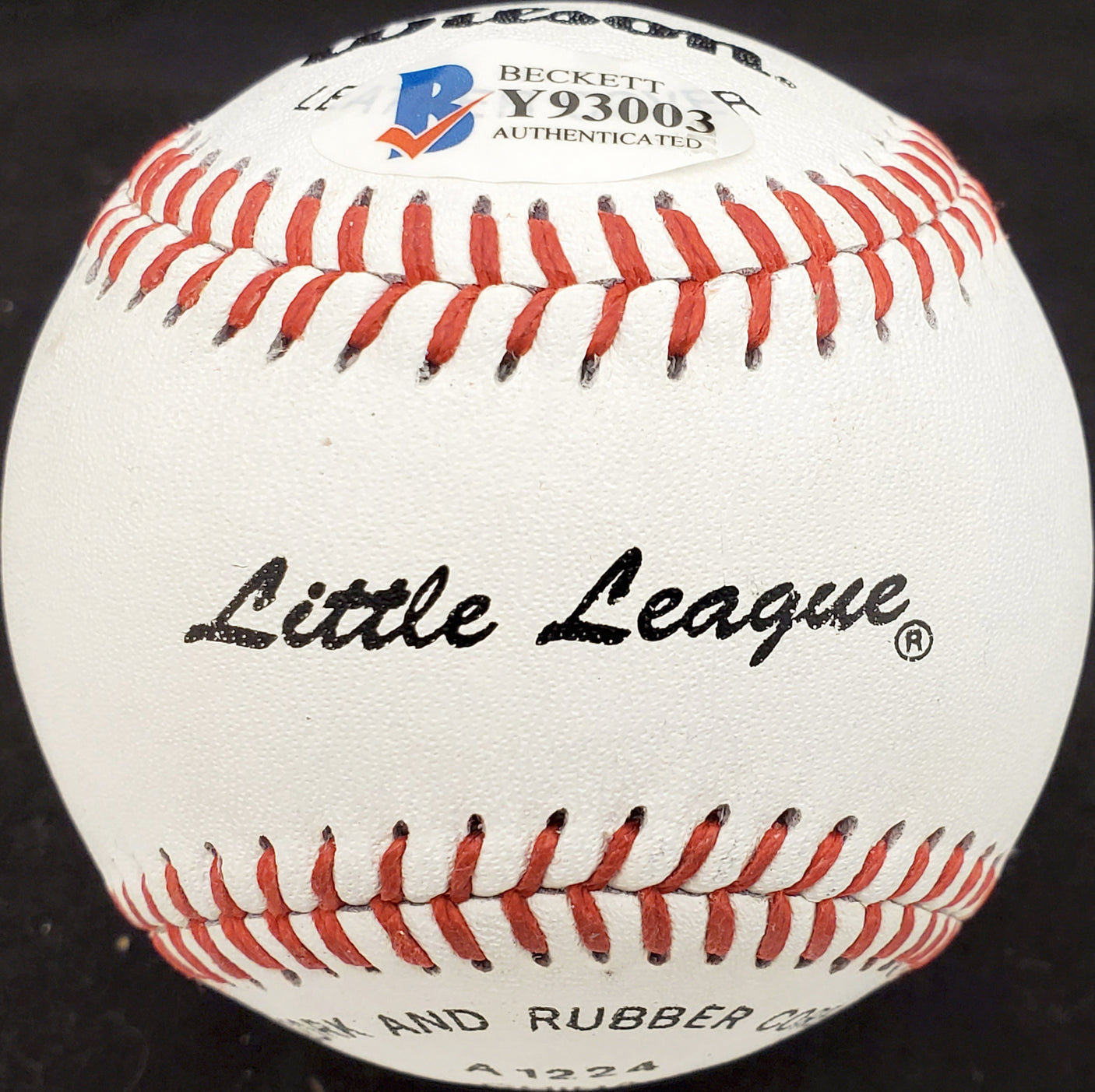 Alex Rodriguez Autographed Official Little League Baseball Seattle Mariners Vintage 1994 Signature Beckett BAS #Y93003