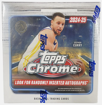 2024/25 Topps Chrome Mega NBA Basketball 8-Pack Monster Box Factory Sealed (7PK/BX, 6CDS/PK)