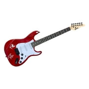 Joe Elliott Phil Collen Def Leppard Signed 39" Red Electric Guitar JSA ITP