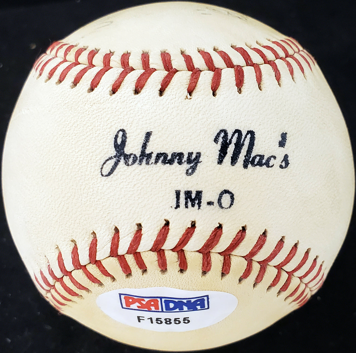Dutch Leonard Autographed Official Johnny Mac's Baseball Boston Red Sox, Detroit Tigers "With Best Wishes To Mike" Died 1952 PSA/DNA #F15855