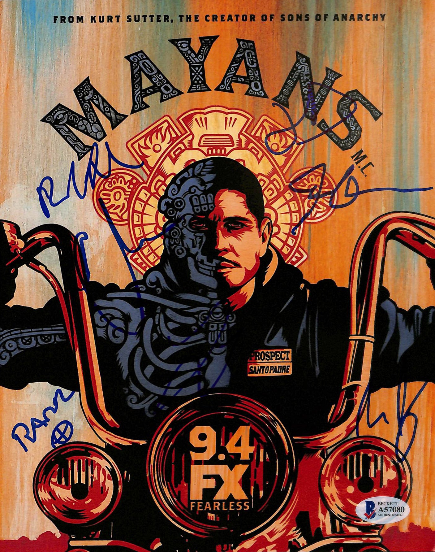 Mayans M.C. (7) Pardo, Bolger, Cabral +4 Authentic Signed 8x10 Photo BAS #A57080