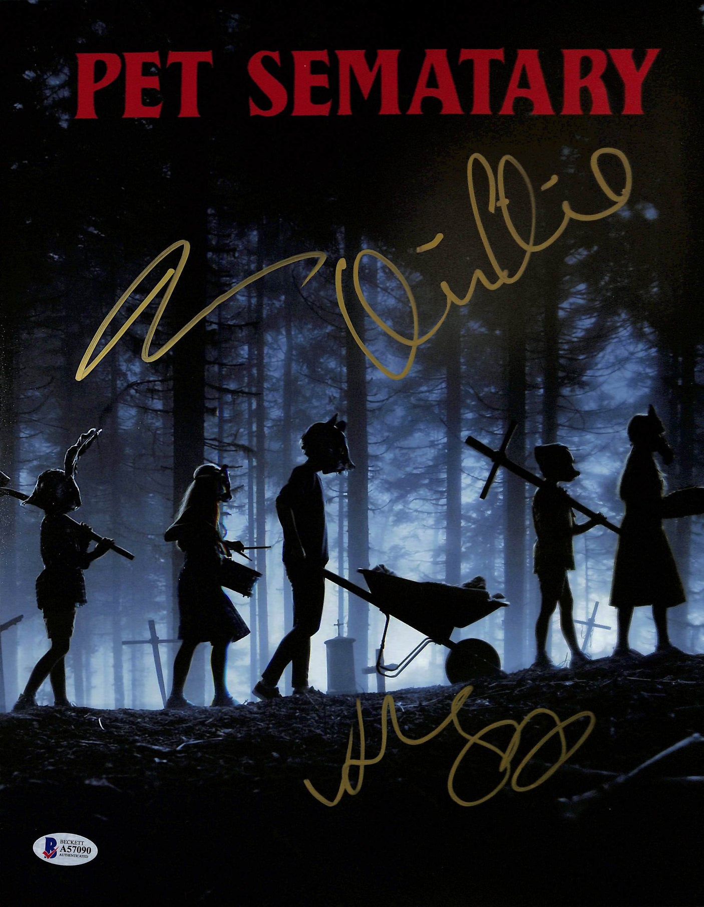 Pet Sematary (3) Kolsch, Widmyer & Seimetz Signed 11x14 Photo BAS #A57090