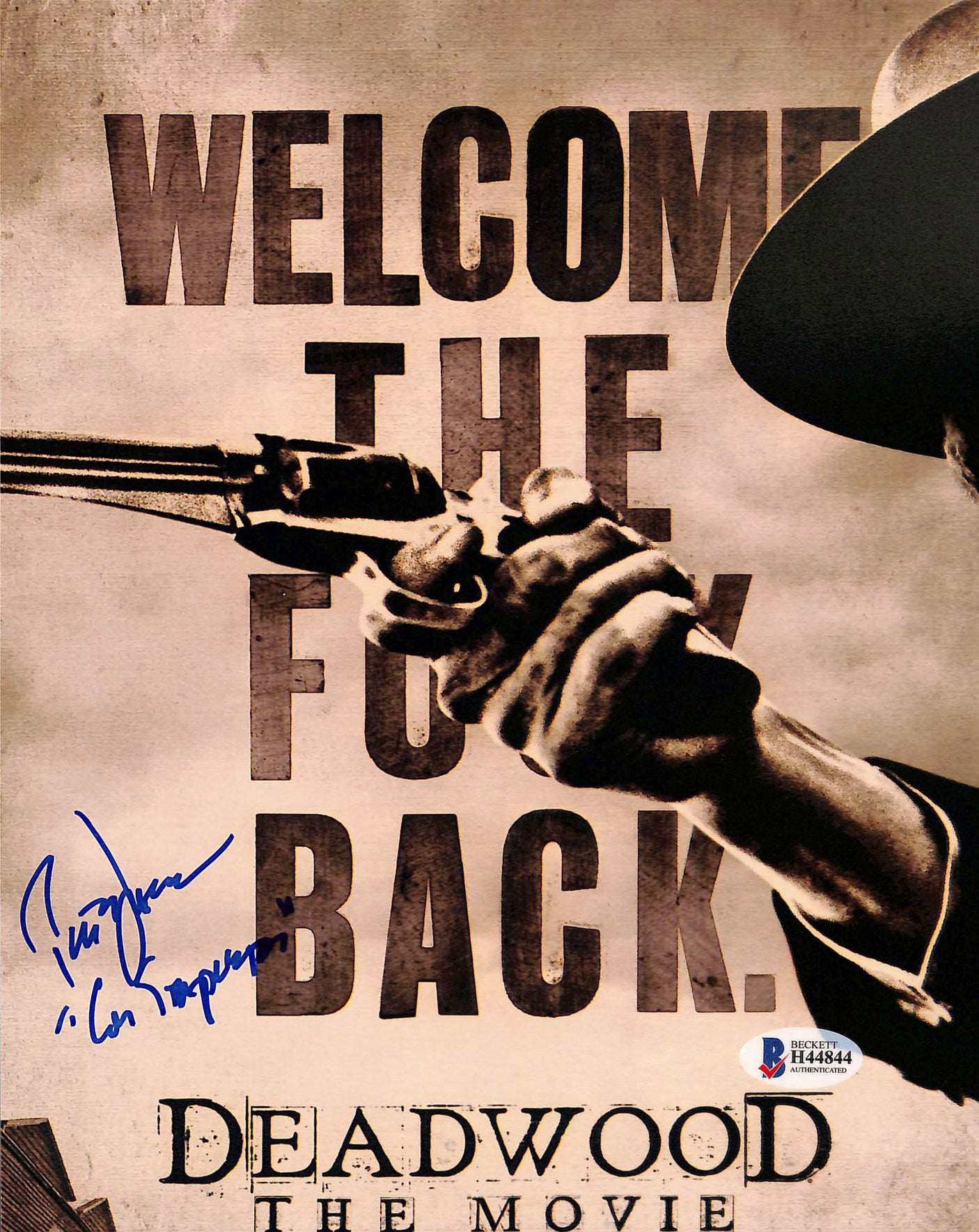 Peter Jason Deadwood "Con Stapleton" Authentic Signed 8x10 Photo BAS #H44844