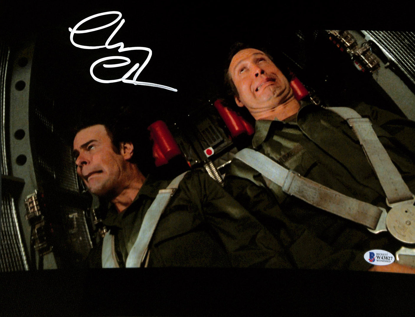 Chevy Chase Spies Like Us Authentic Signed 11x14 Photo BAS Witnessed 7