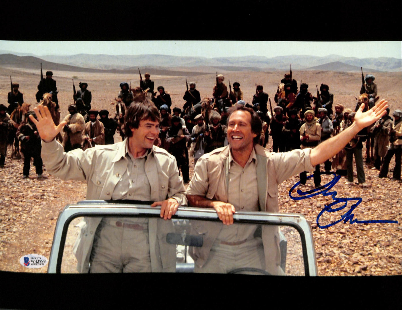 Chevy Chase Spies Like Us Authentic Signed 11x14 Photo BAS Witnessed 1