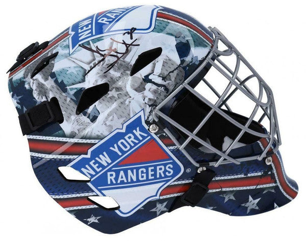 Henrik Lundqvist Autographed New York Rangers Full Size Replica Goalie Mask Fanatics