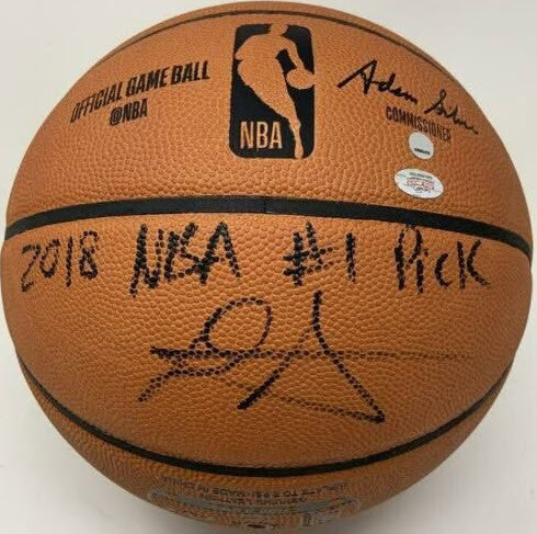 DEANDRE AYTON Autographed 2018 NBA #1 Pick Authentic Basketball GDL LE 1/22